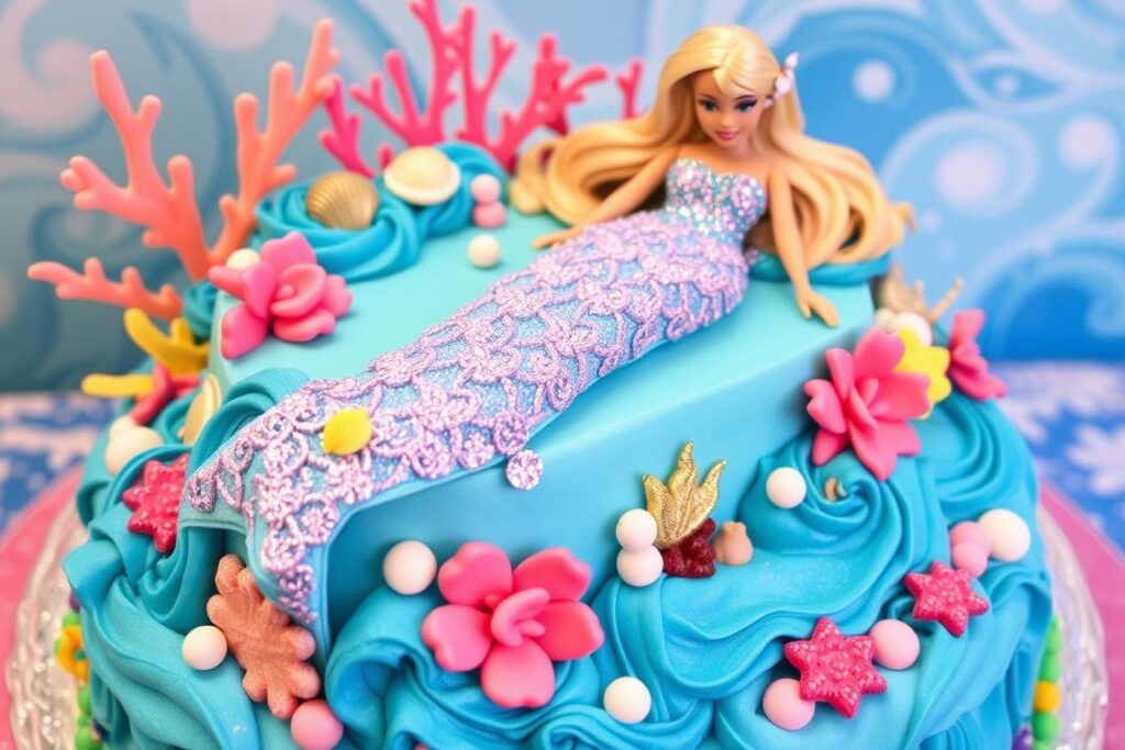 Barbie Mermaid Cake