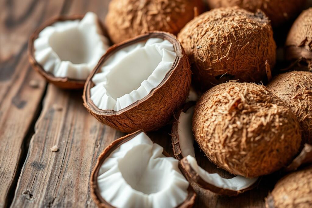 Dried coconut