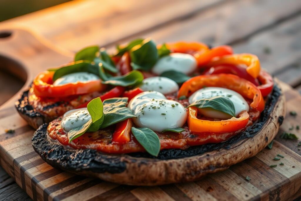 Grilled Portobello Pizza