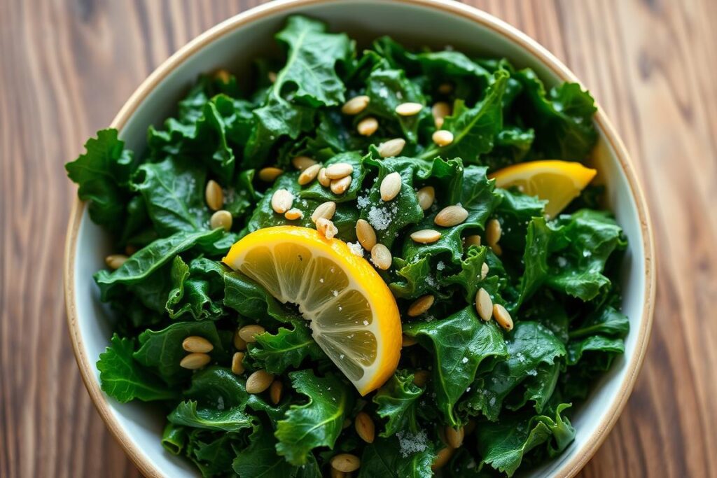 Lemon Garlic Kale Salad