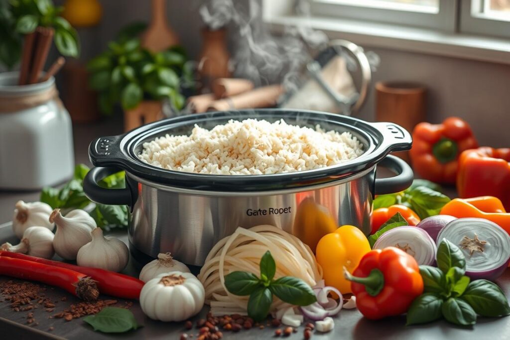 flavoring rice in crock pot