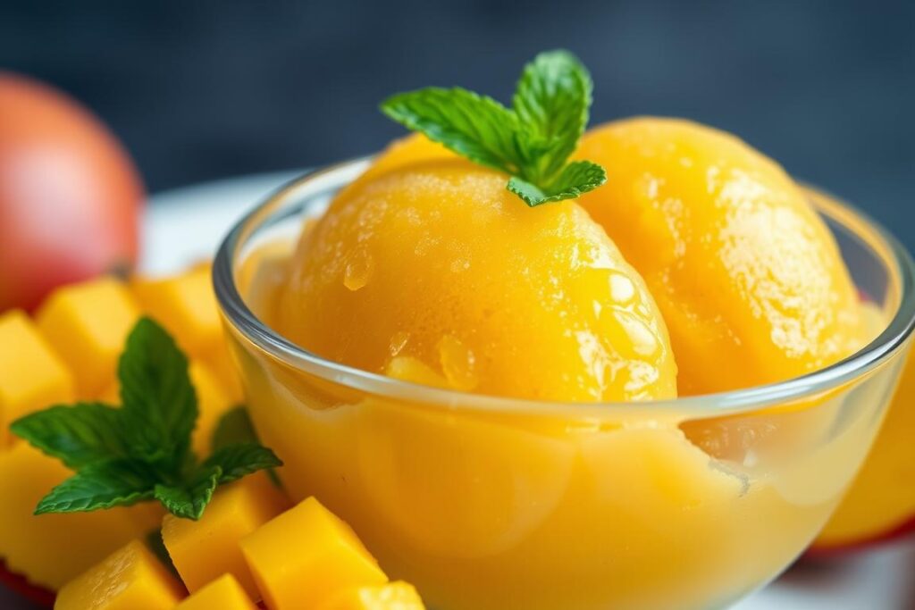 high-quality mango sherbet