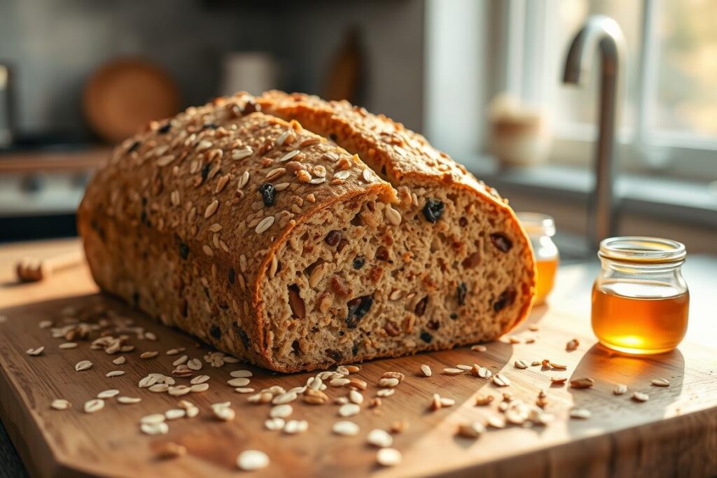 homemade muesli bread