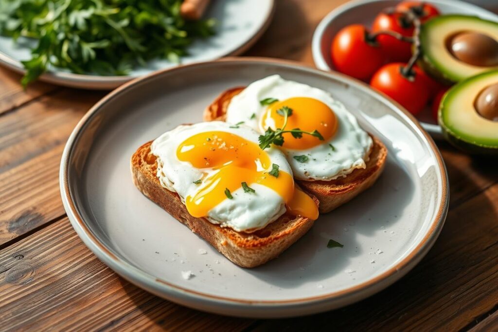 jammy egg toast