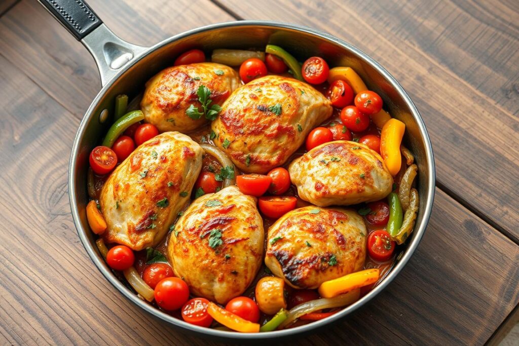 one pan chicken skillet