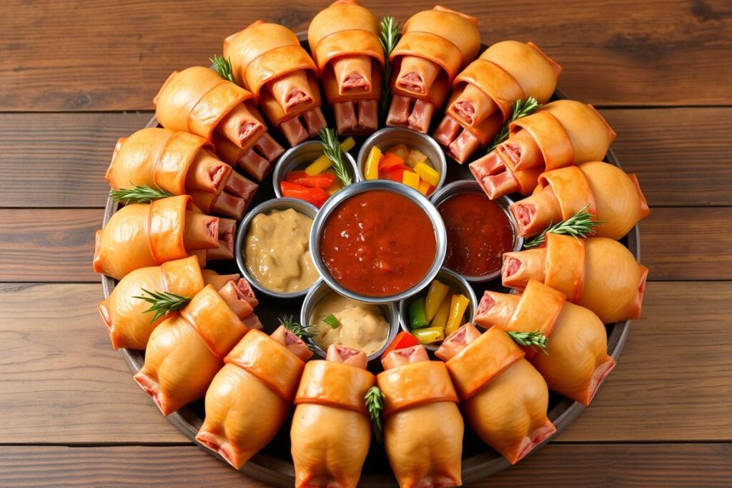 pigs in a blanket wreath variations