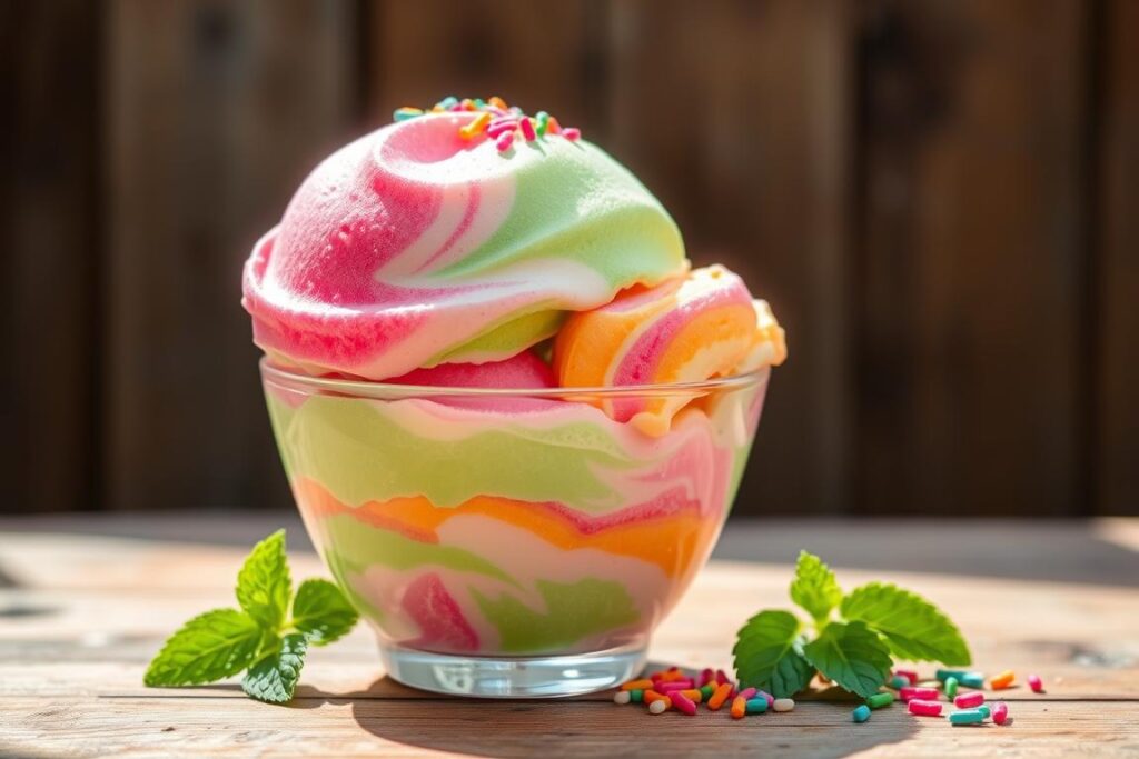 rainbow sherbet ice cream