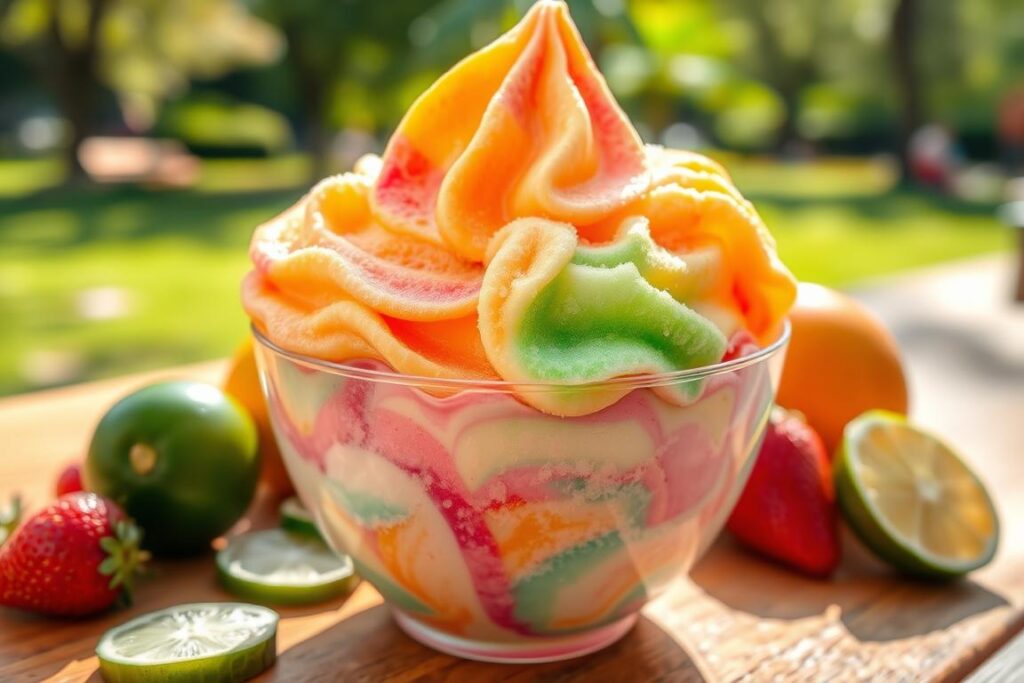 rainbow sherbet ice cream