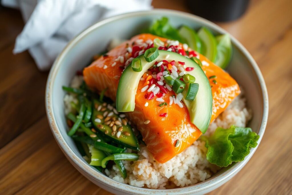 spicy salmon bowl