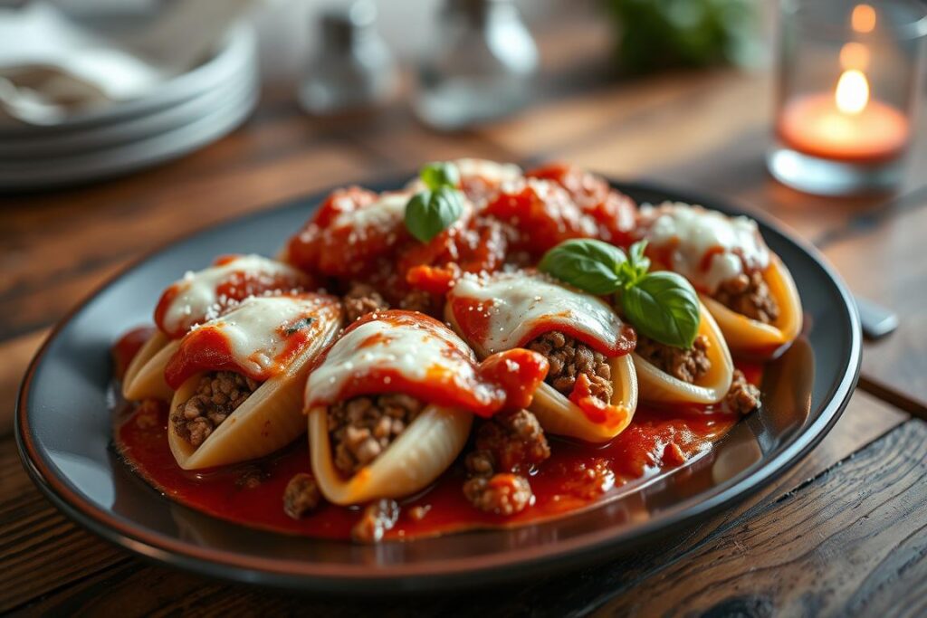 stuffed shells with meat