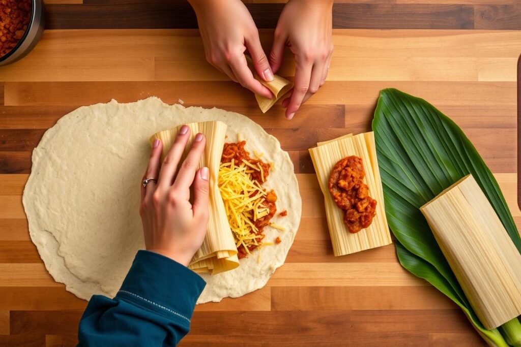 tamale folding