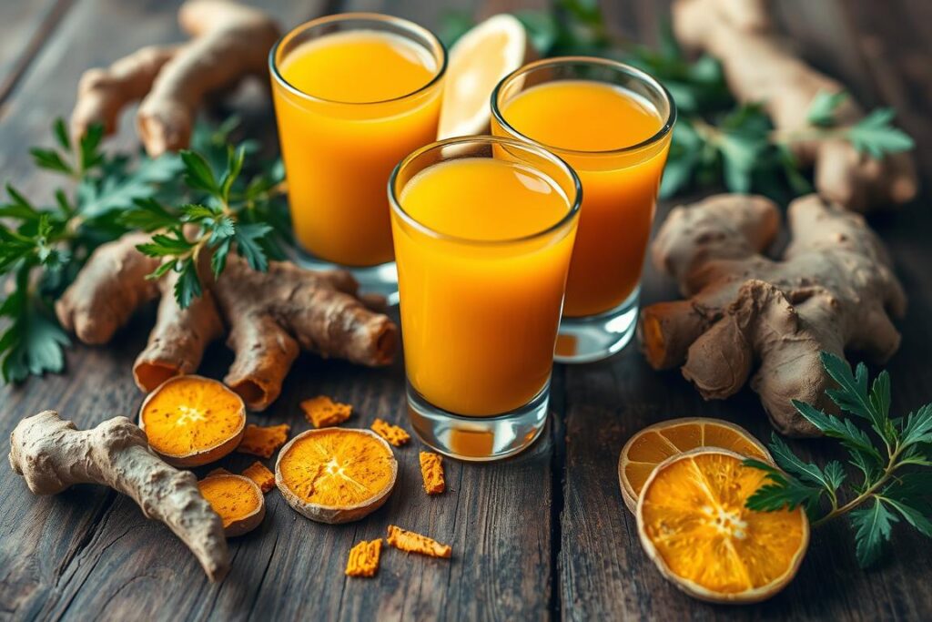 turmeric and ginger shots