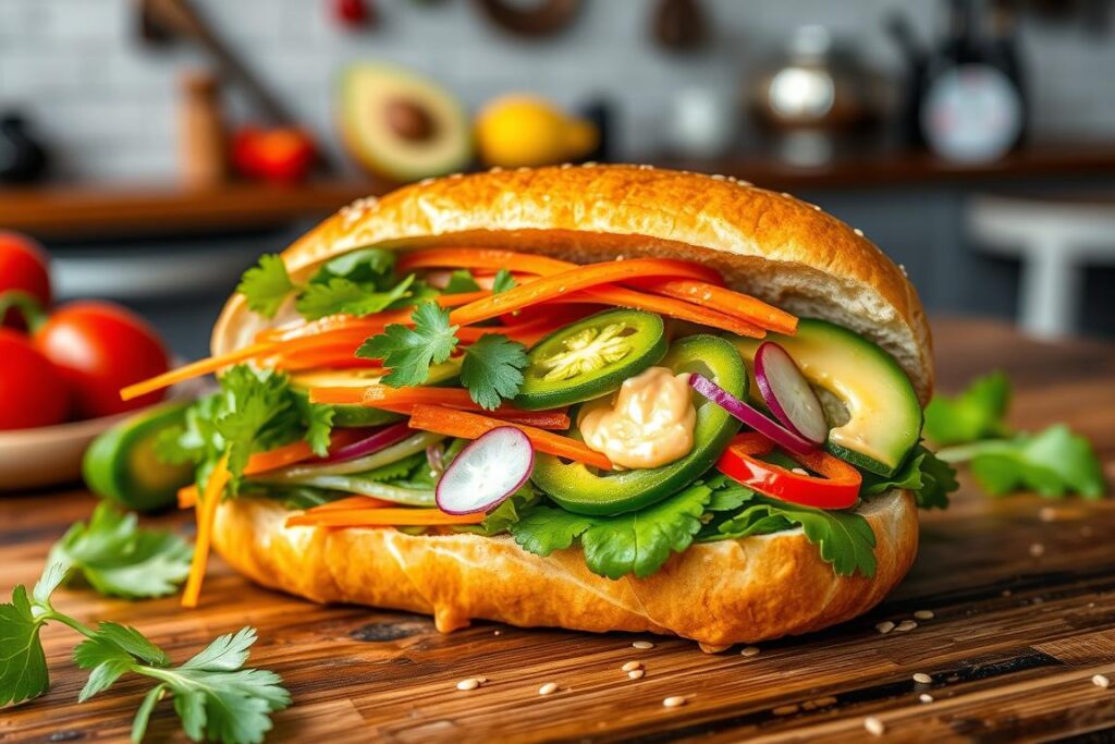 vegetarian banh mi